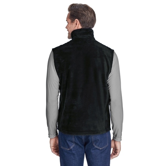 Columbia Men Black Steens Mountain full zip Fleece Vest jacket size XXL - Picture 8 of 11